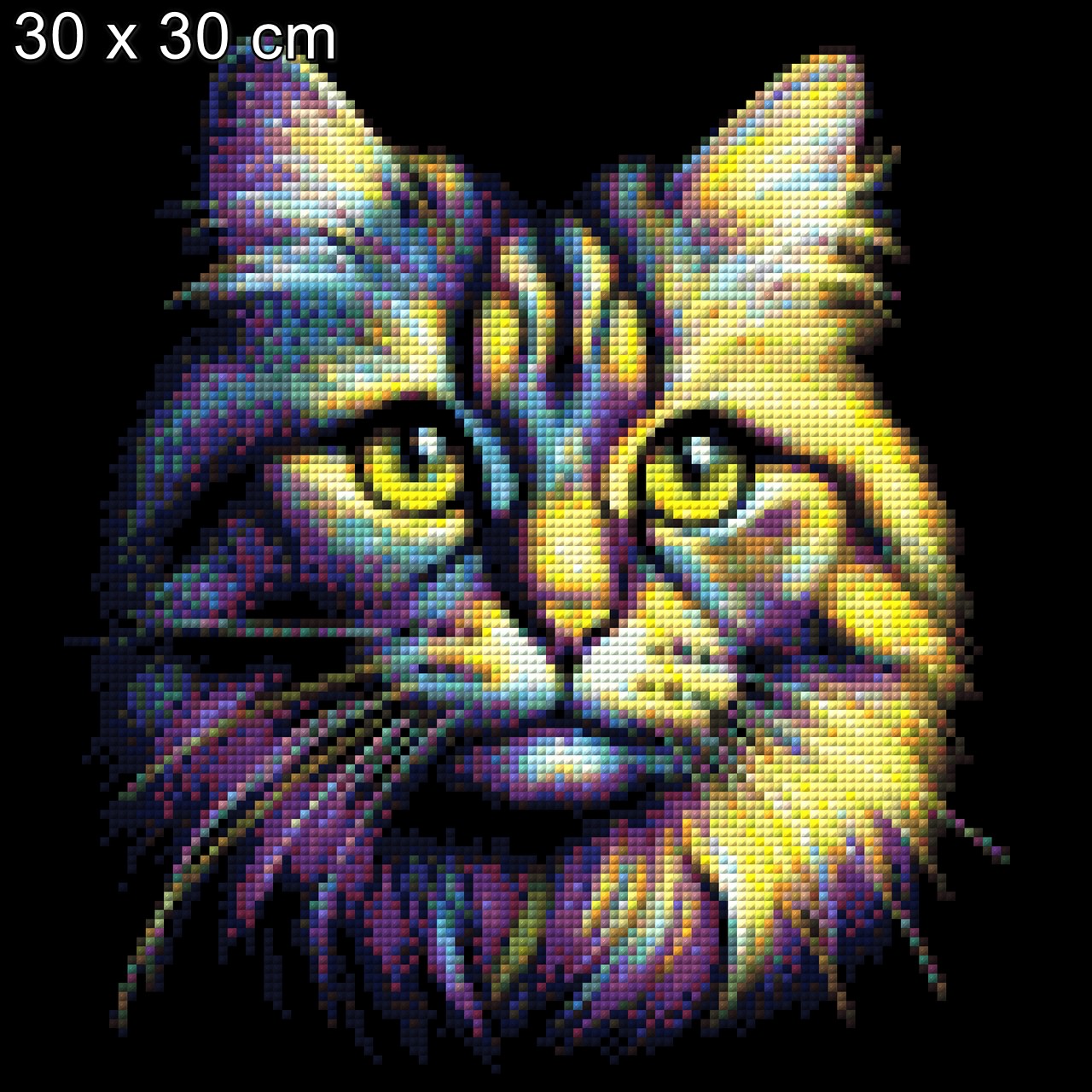 Mia die Tigerkatze - Diamond Painting