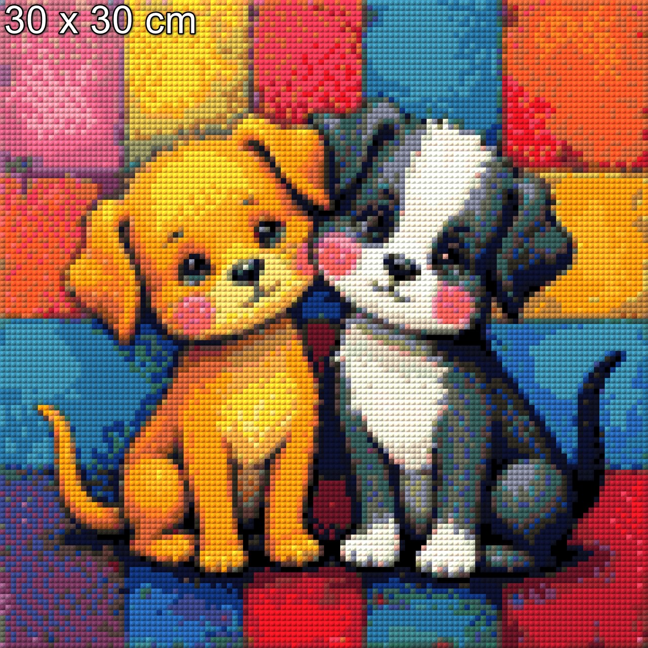 Hunde Abstrakt - Diamond Painting