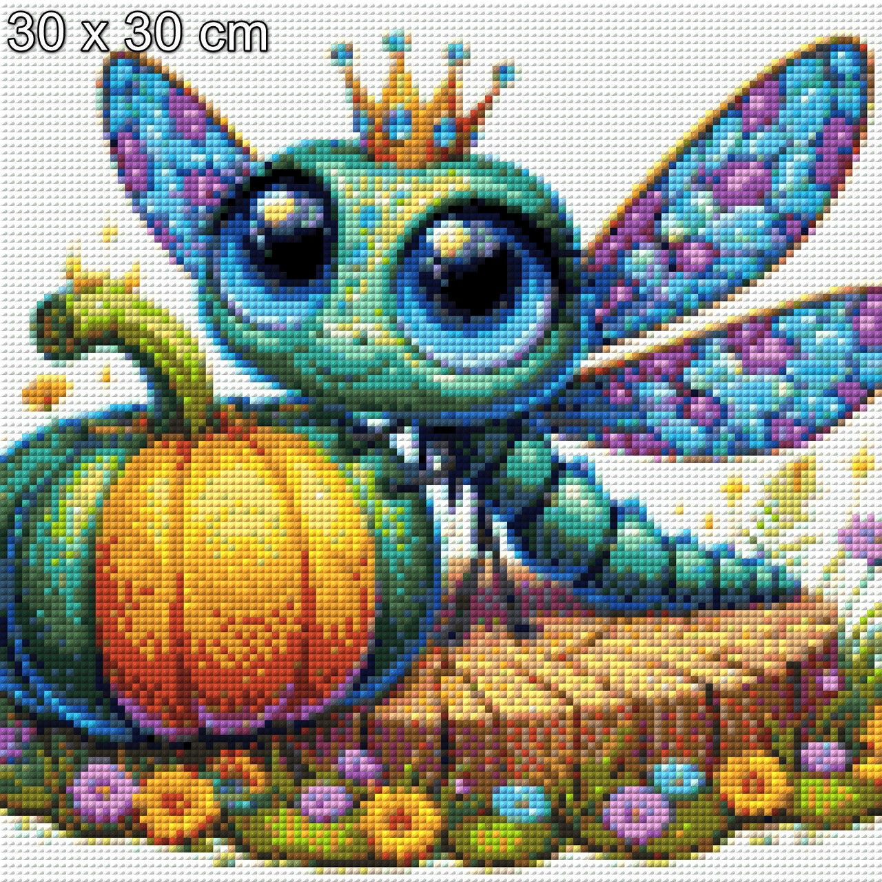 Libelle auf Kürbis - Diamond Painting