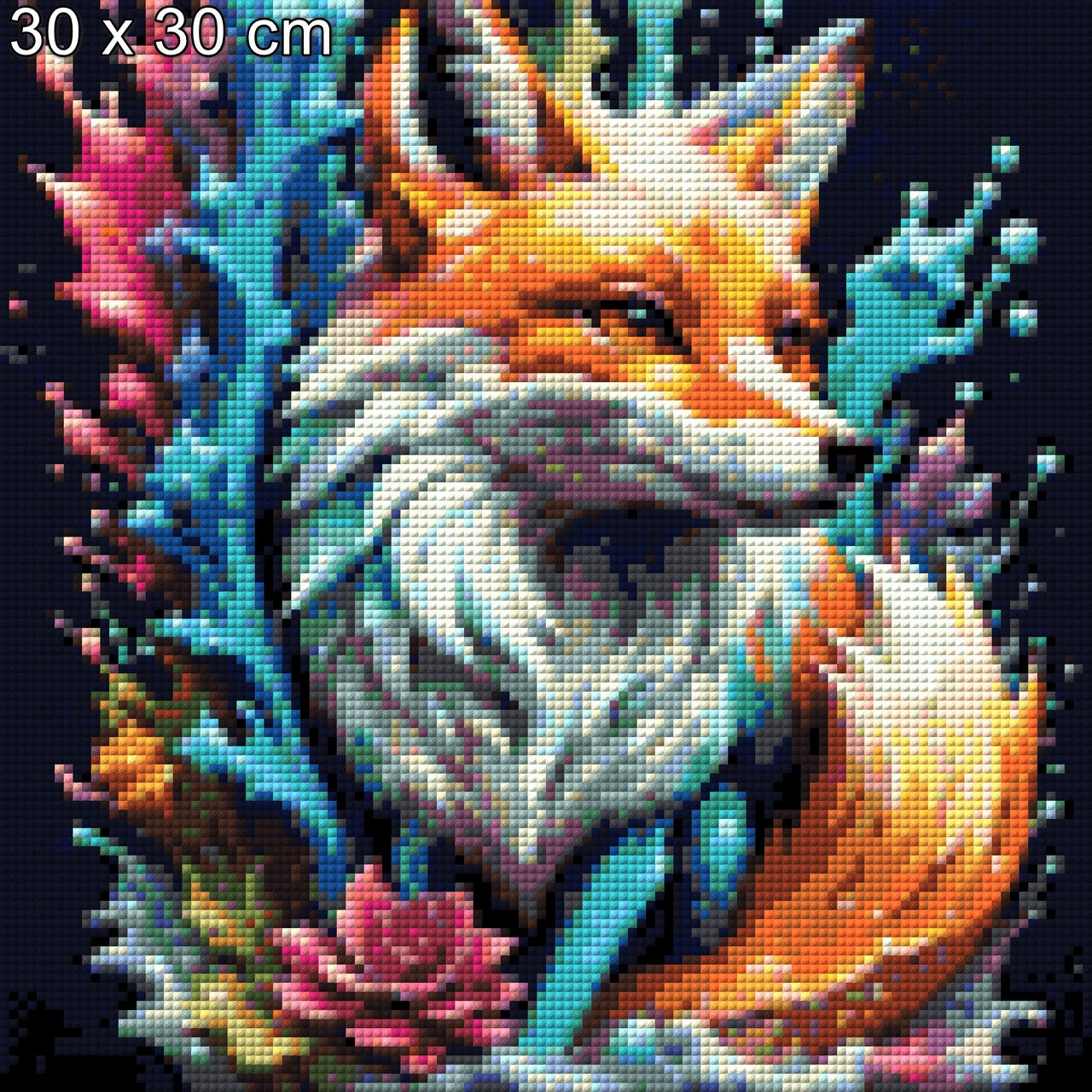 Bunter Fuchs - Diamond Painting