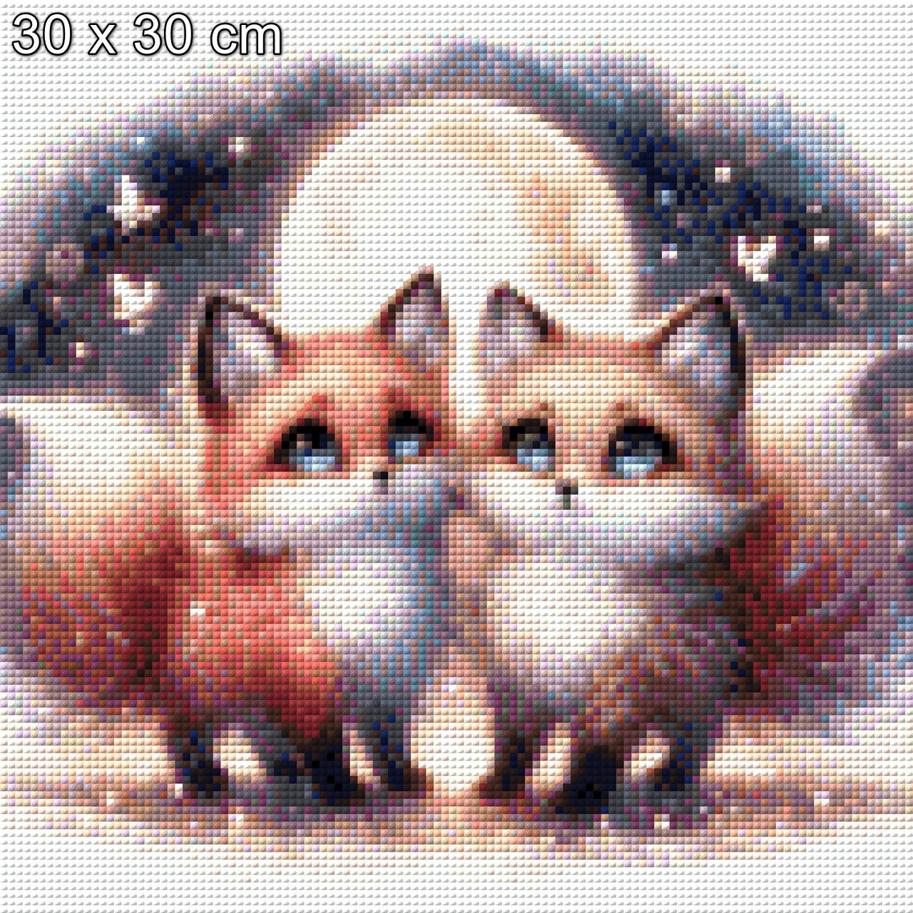Füchschen im Mondschein - Diamond Painting