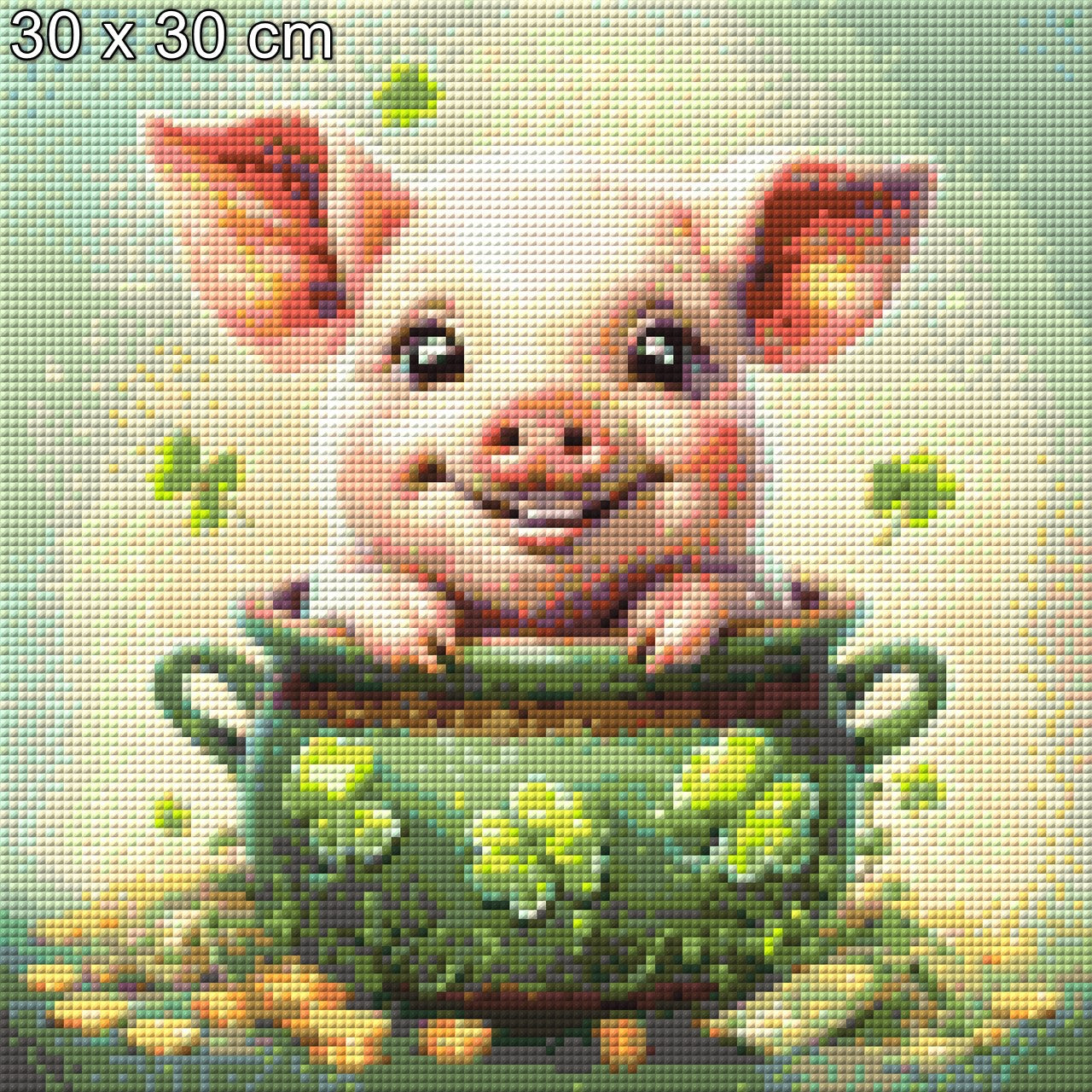 Glücksschweinchen - Diamond Painting