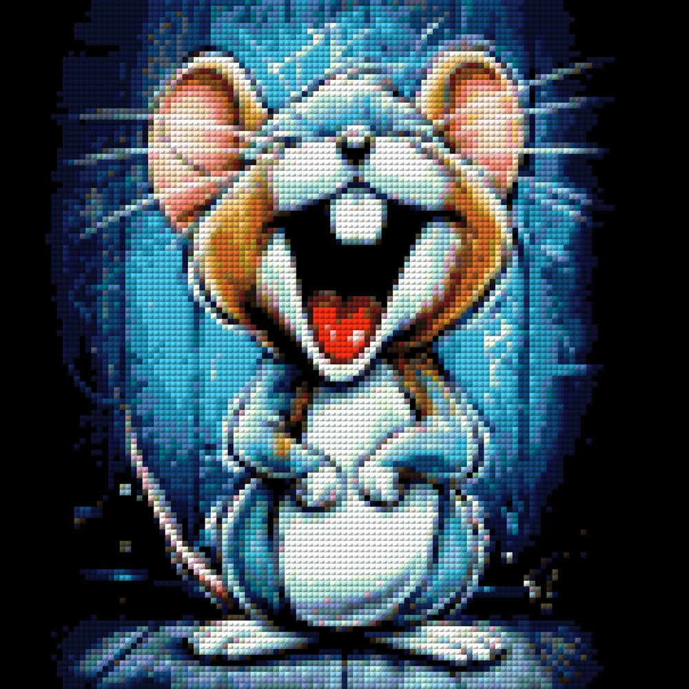 5D Diamond Painting - Lachende Maus