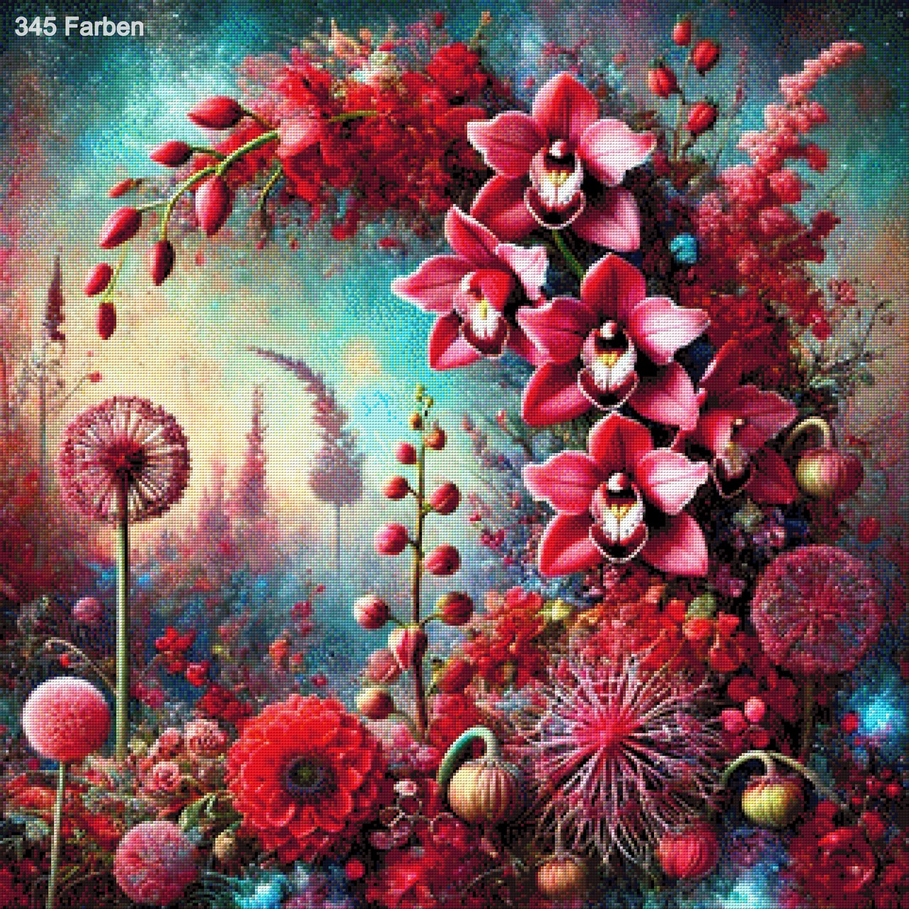Lunaria der Blumenmond - Diamond Painting