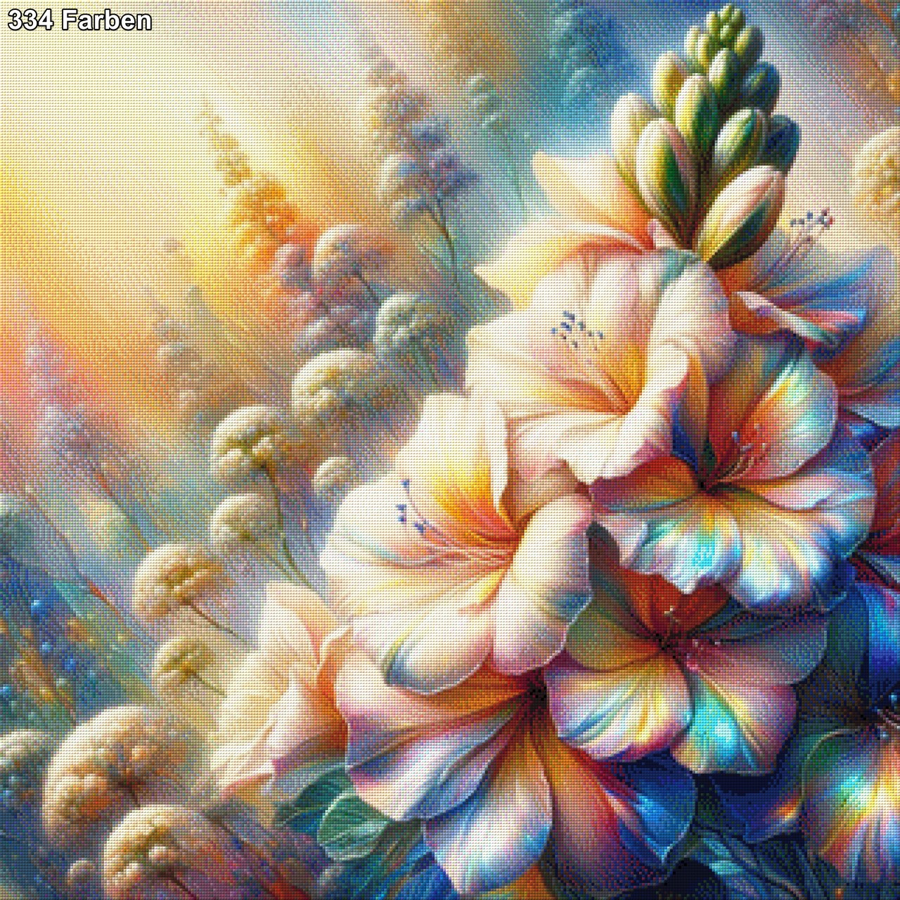 Florale Eleganz - Diamond Painting