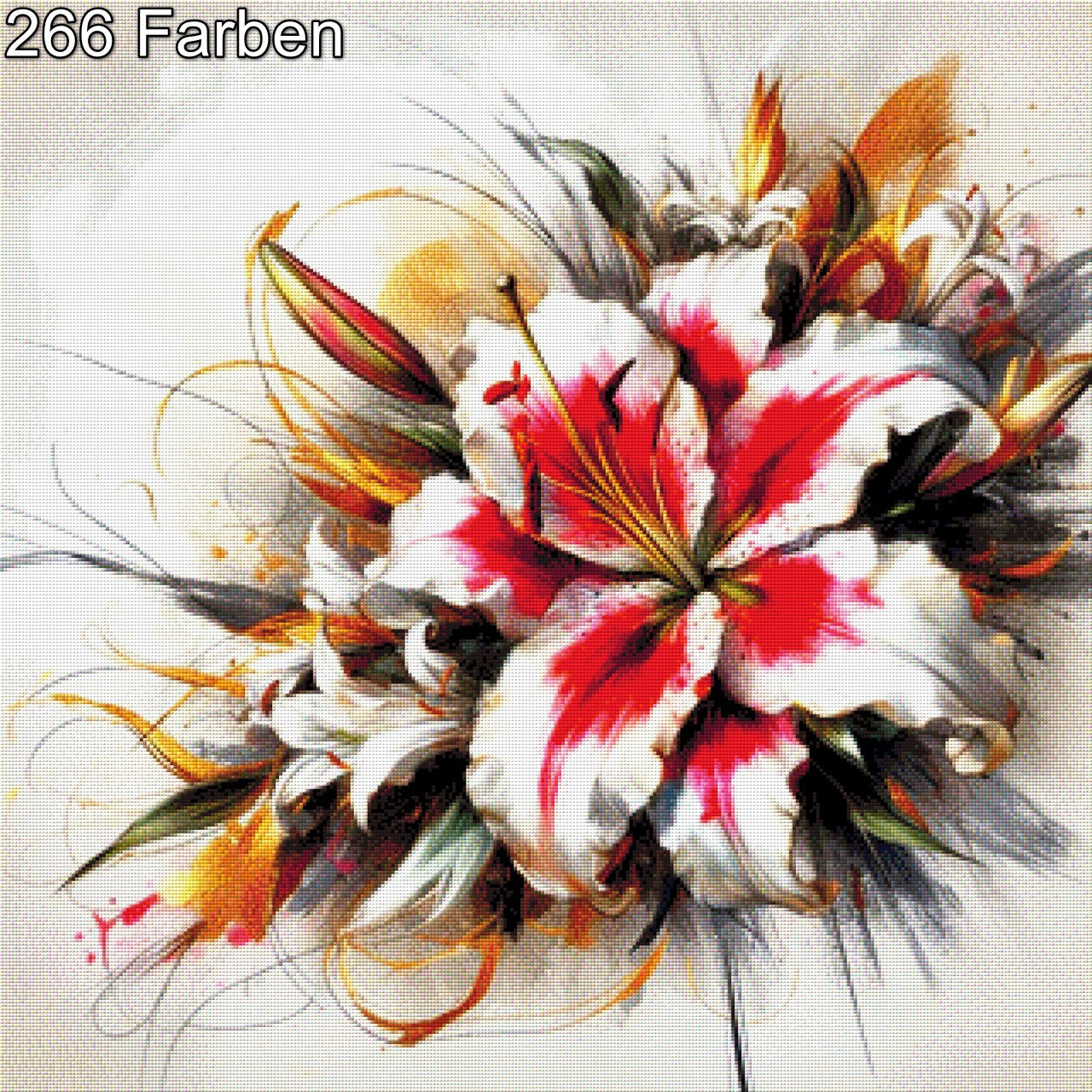 Lilienflamme - Diamond Painting