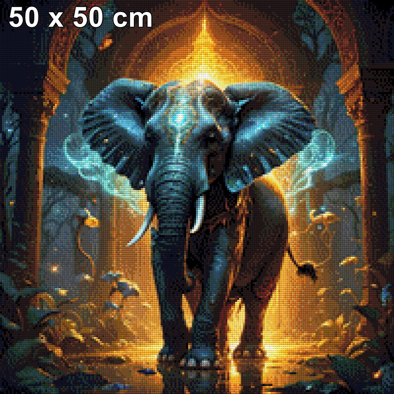 Mondgigant, mystischer Elefant - Diamond Painting
