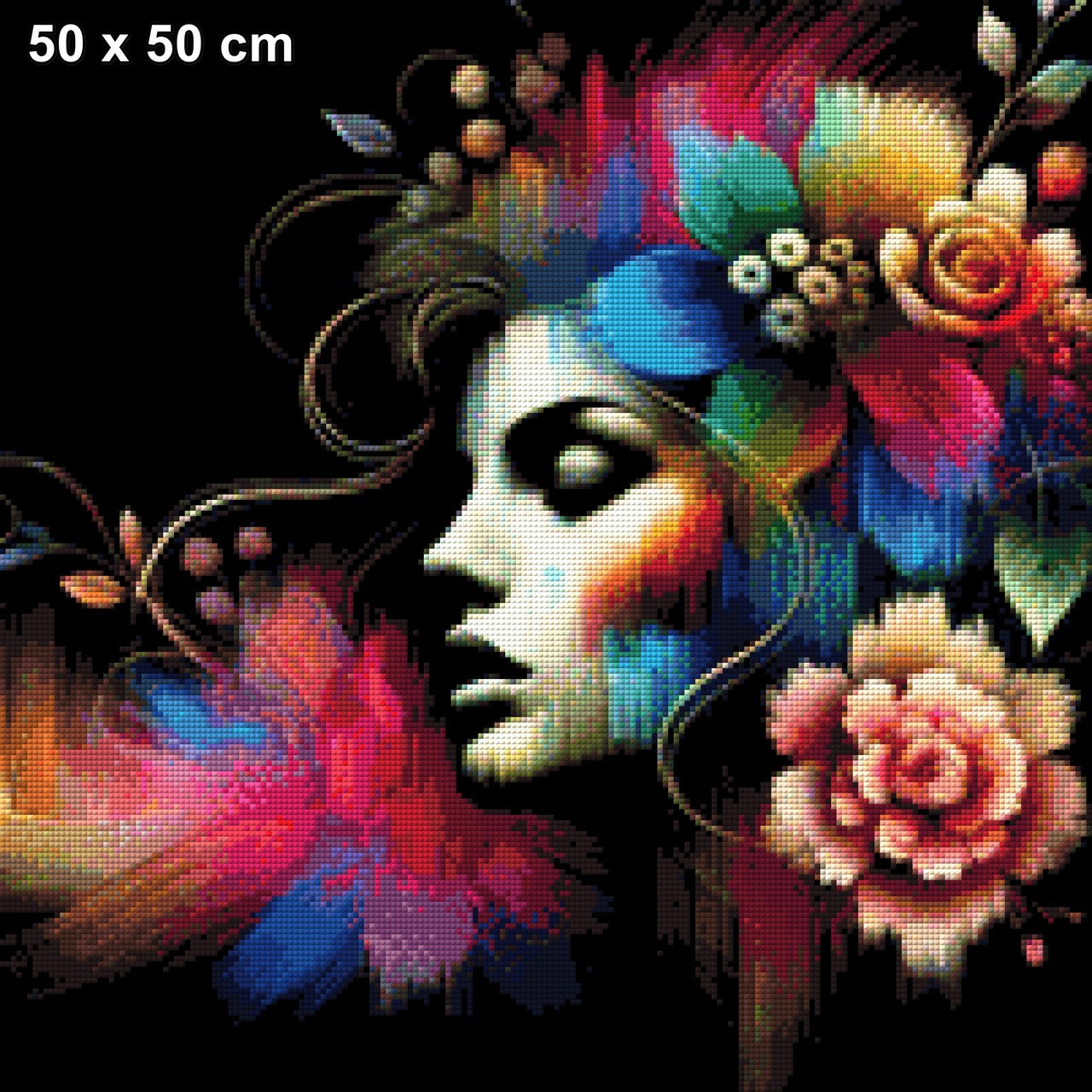 Bunte Schönheit - Diamond Painting