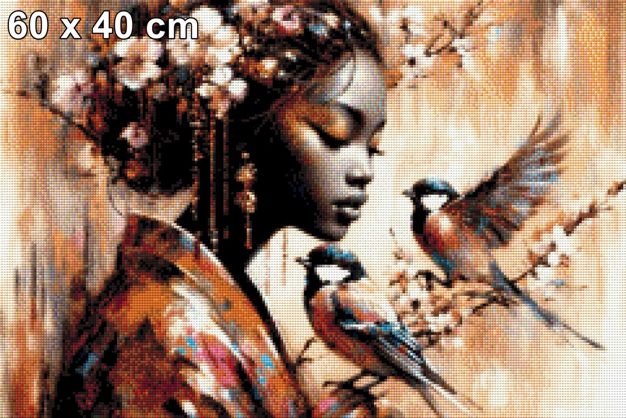 Vogelflüsterin - Diamond Painting