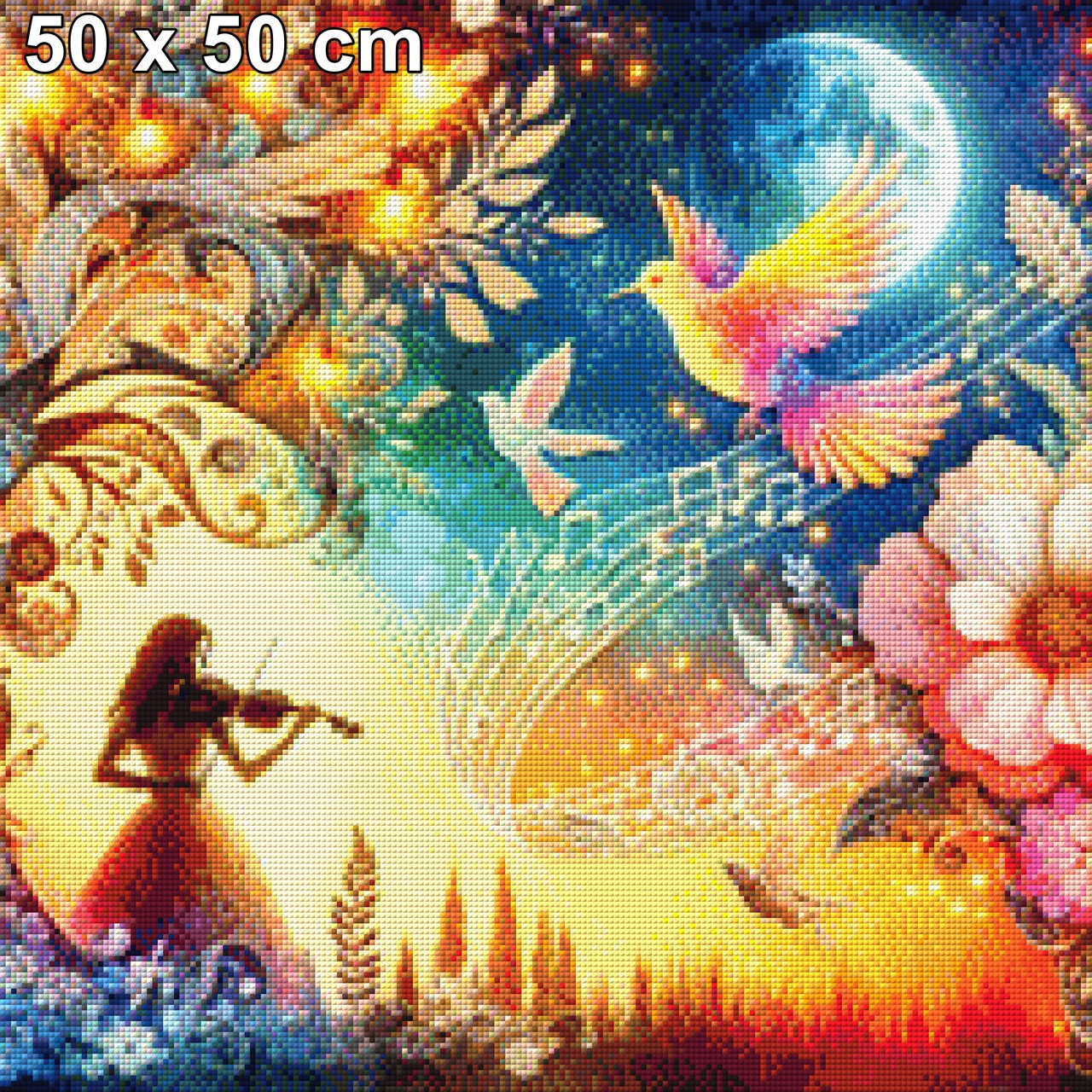 Romantische Geigerin - Diamond Painting