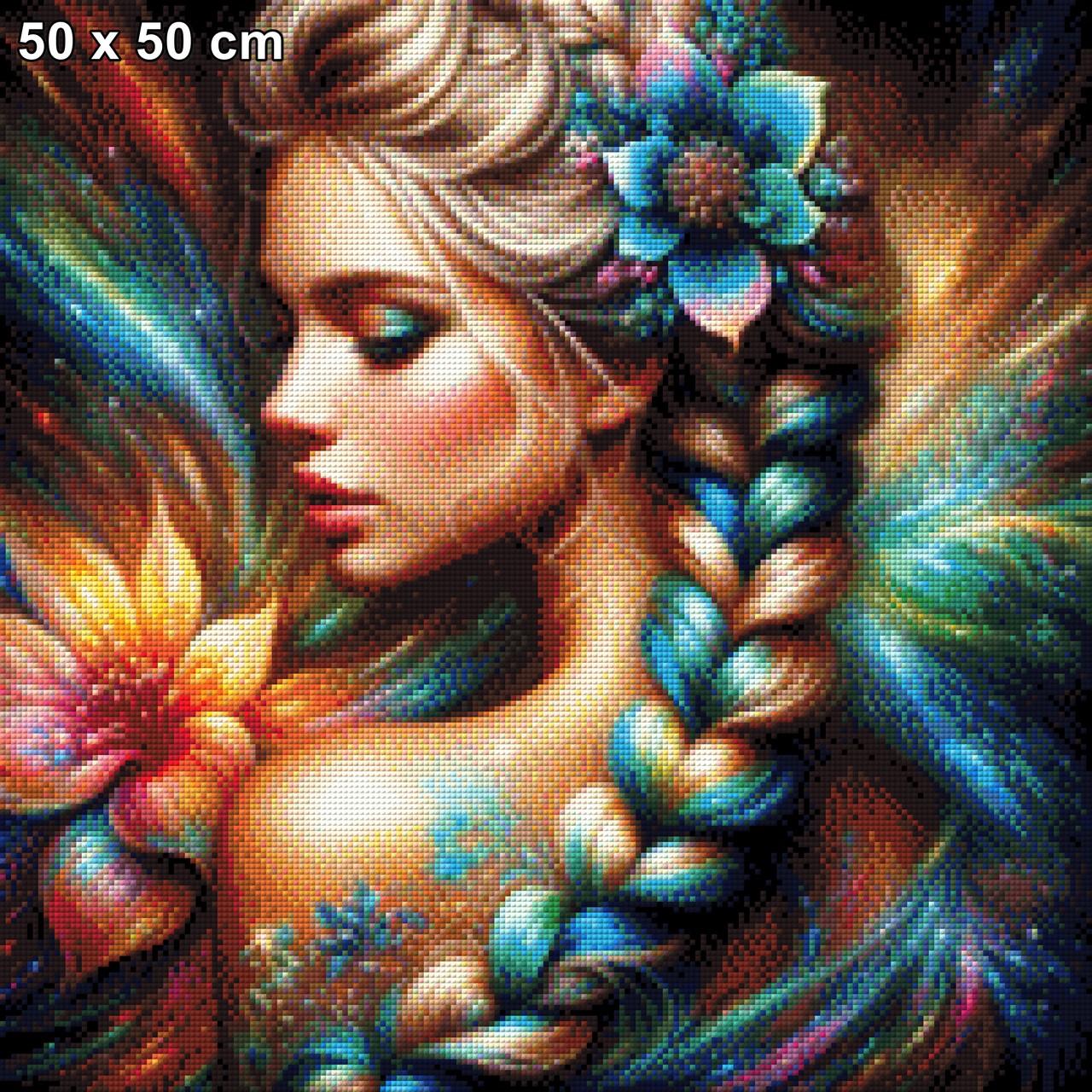 Geflochtene Schönheit - Diamond Painting
