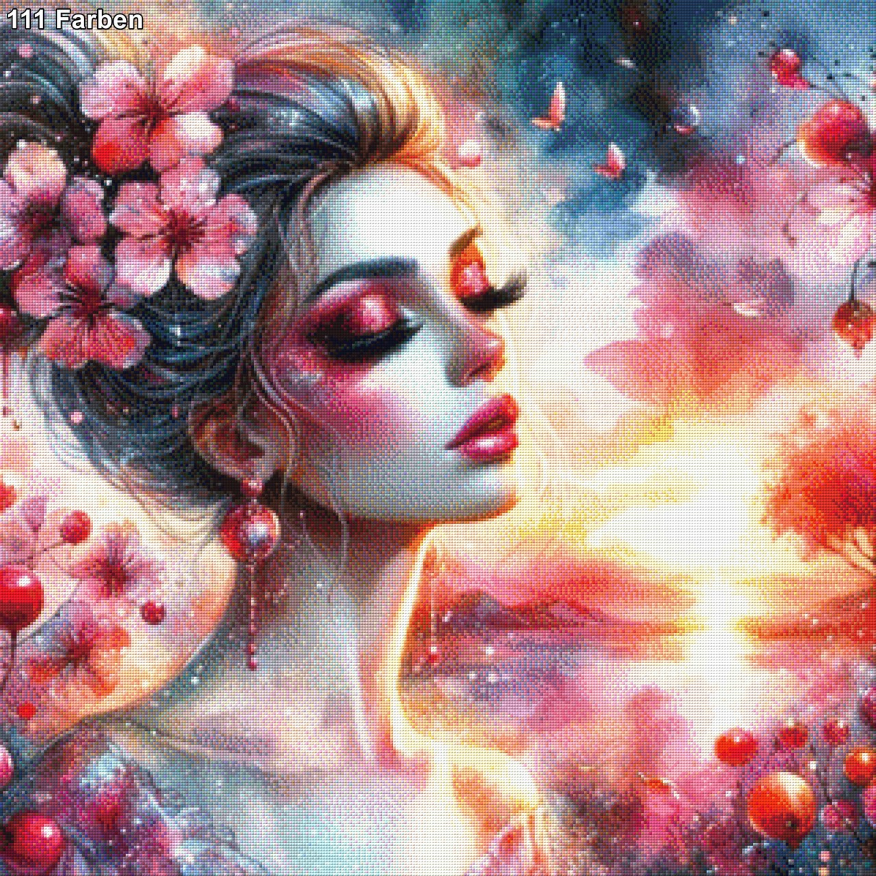 Flora die Träumerin - Diamond Painting