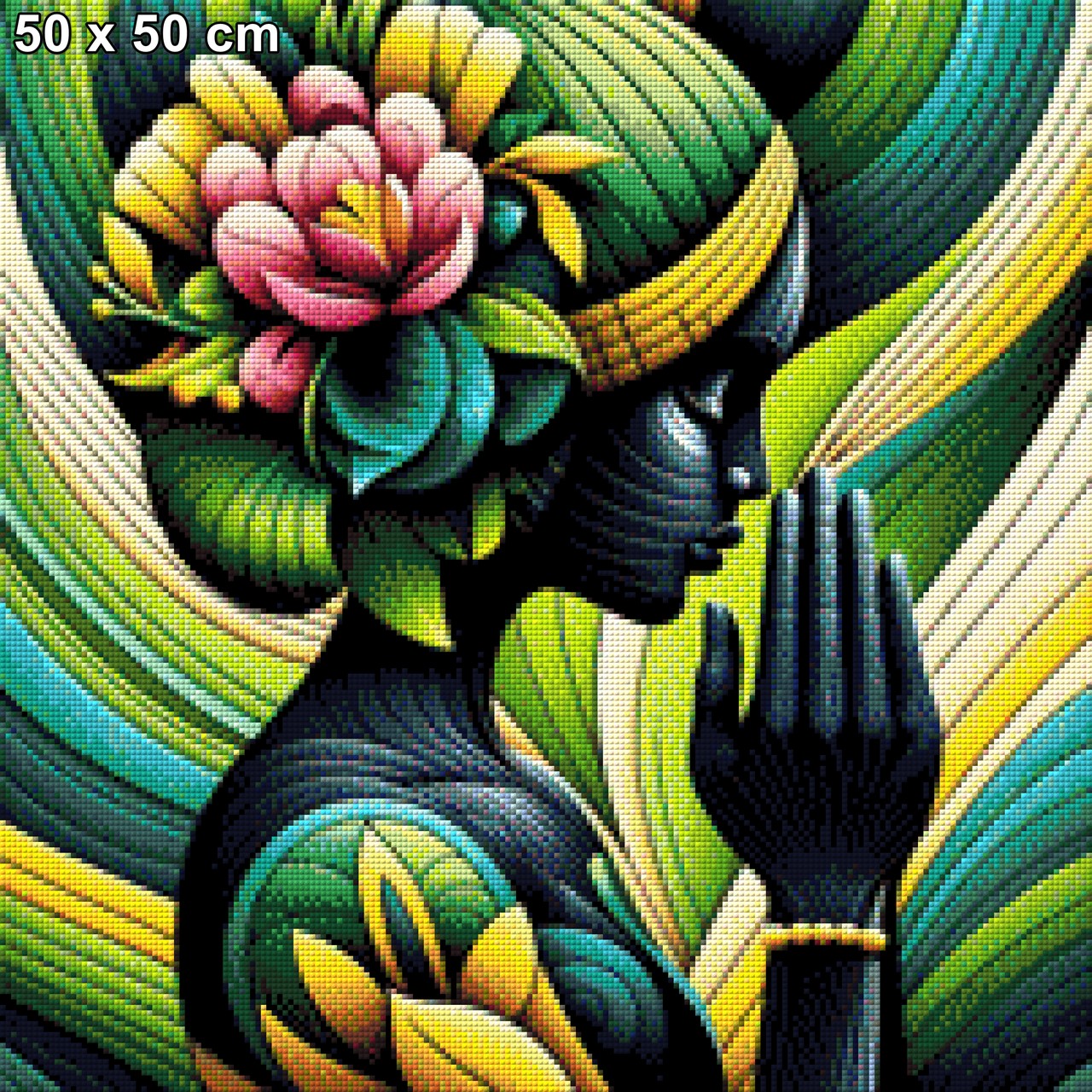 Beautiful green Lady - Diamond Painting