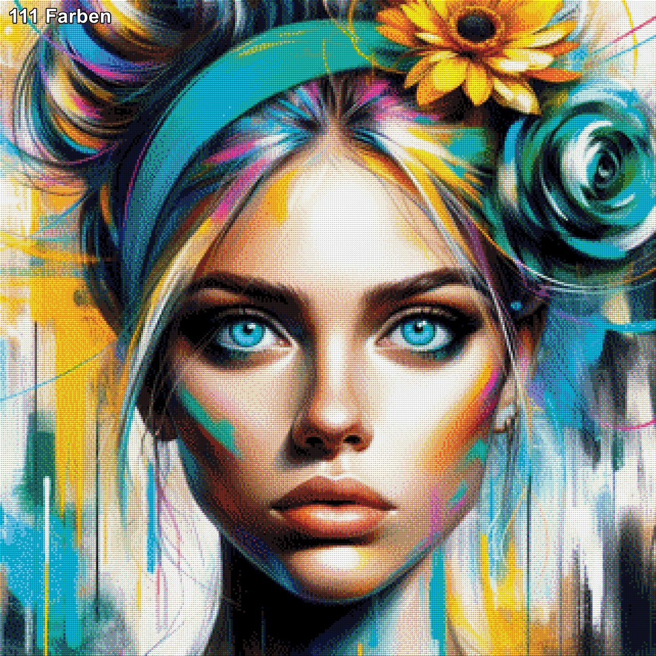 Adina die Geschmückte - Diamond Painting