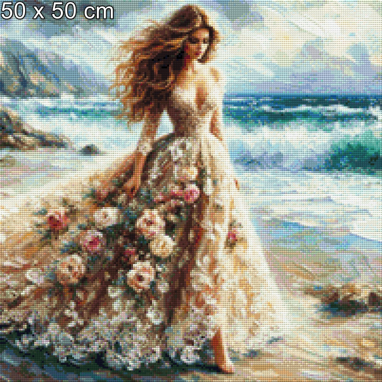 Nora am Strand - Diamond Painting
