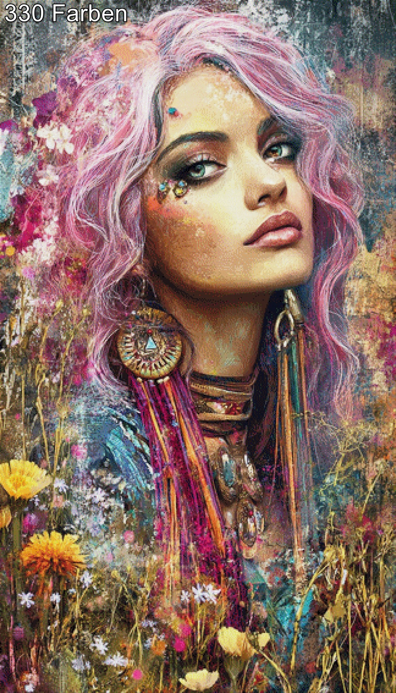 Biggi das Hippigirl - Diamond Painting