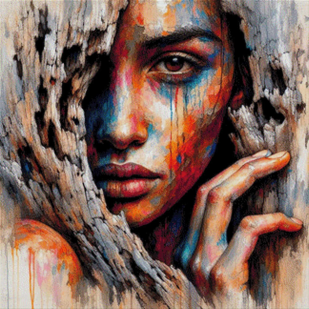 Dryada die Baumnymphe - Diamond Painting