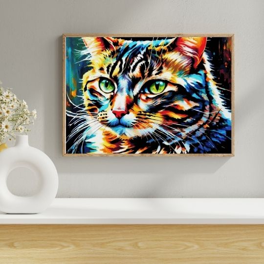 Katze Diamond Painting – elegant, verspielt und detailreich
