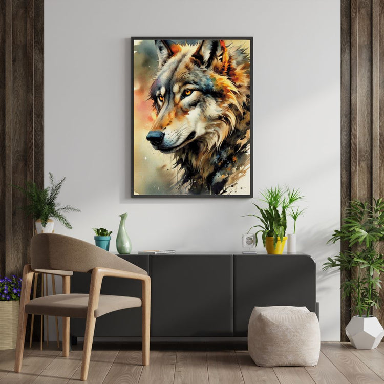 Wolf Diamond Painting kraftvoll wild und faszinierend zugleich