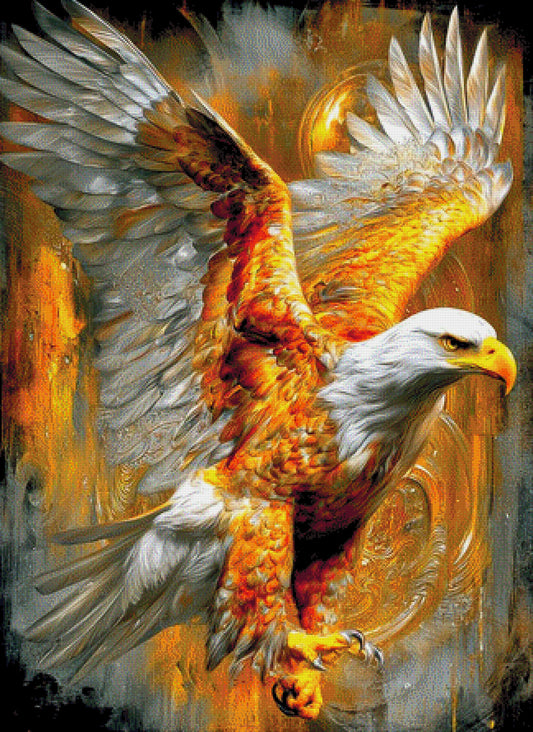 Diamond Painting Goldener Adler