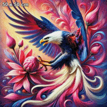 Regenbogenschwinge, colorful Adler - Diamond Painting