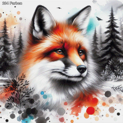 Waldschleicher, Fuchs im Wald - Diamond Painting