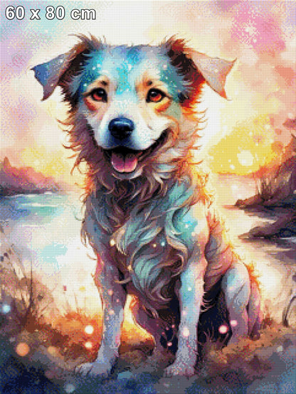 Charly der Hund - Diamond Painting