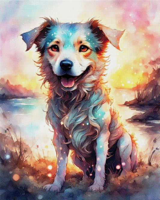 Charly der Hund - Diamond Painting