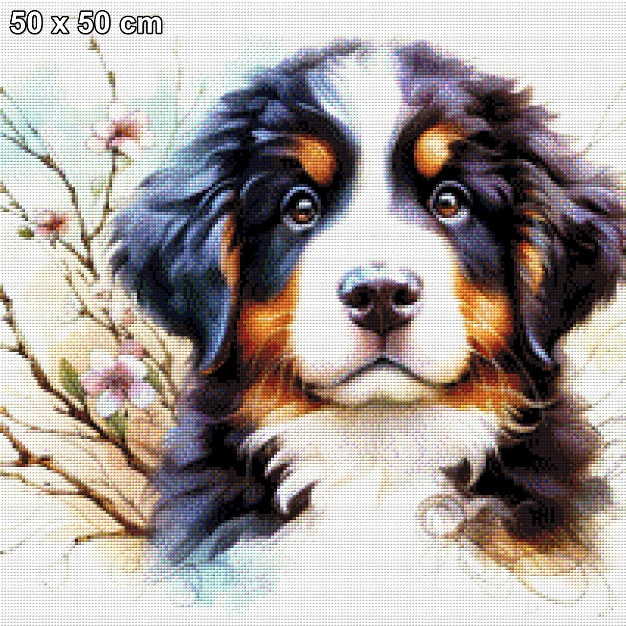 Lucky der strubbelige Hund - Diamond Painting