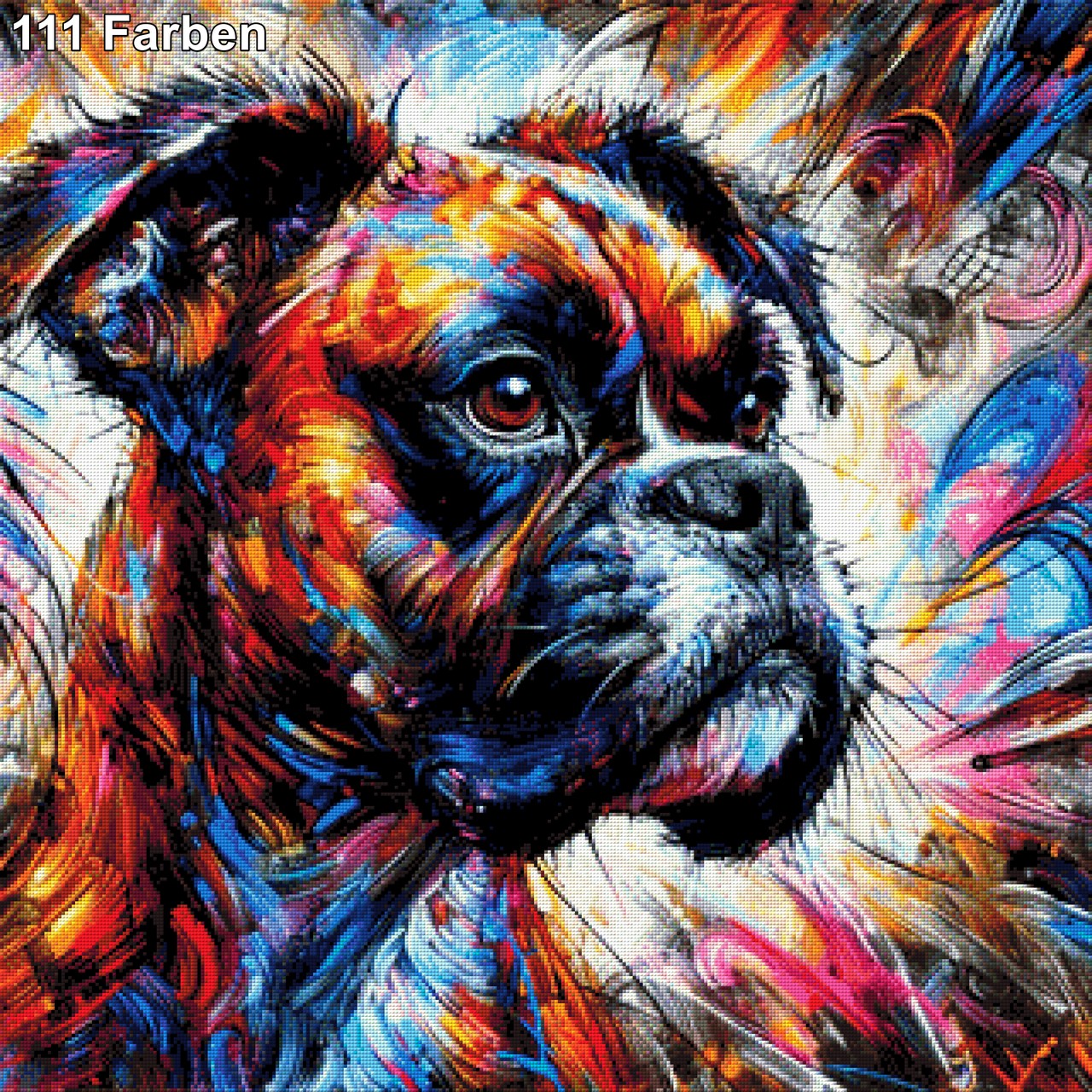 Bob der Boxerhund - Diamond Painting