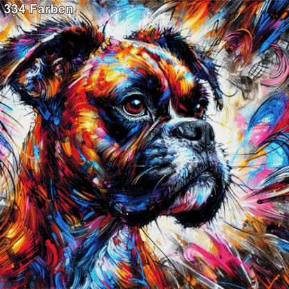Bob der Boxerhund - Diamond Painting