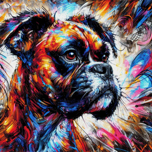 Bob der Boxerhund - Diamond Painting