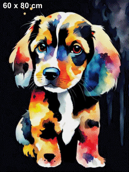 Hundewelpe Susi - Diamond Painting