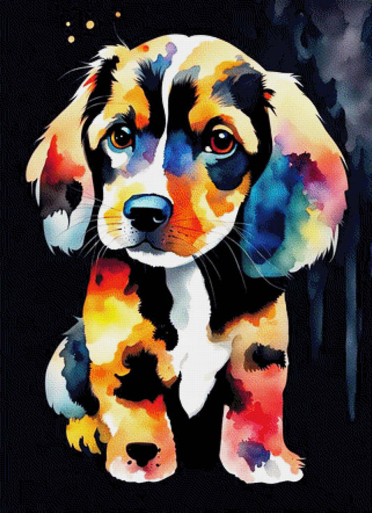 Hundewelpe Susi - Diamond Painting