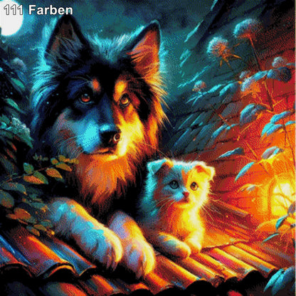 Bello & Mietz, Hund & Katz - Diamond Painting