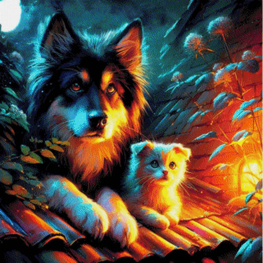 Bello & Mietz, Hund & Katz - Diamond Painting