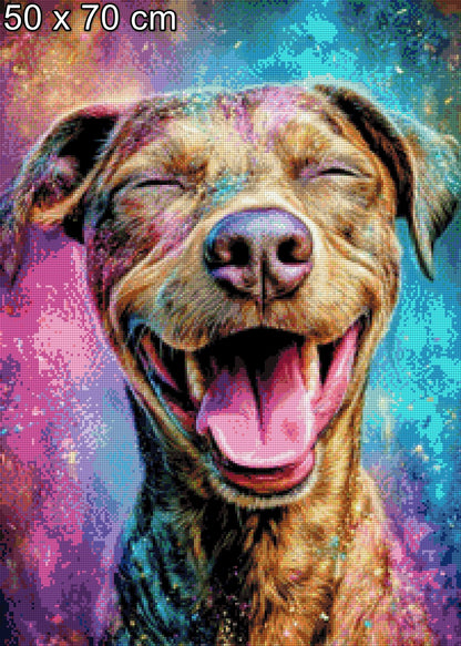 Diamond Painting Lachender Hund Dog