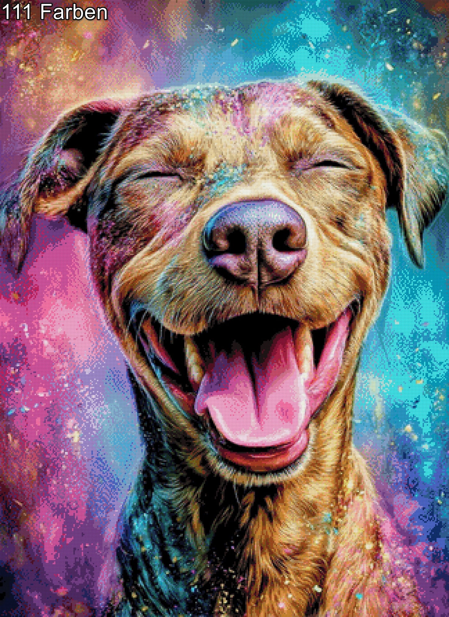 Diamond Painting Lachender Hund Dog
