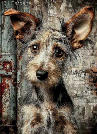 5D Diamond Painting - Kleiner Wuffi