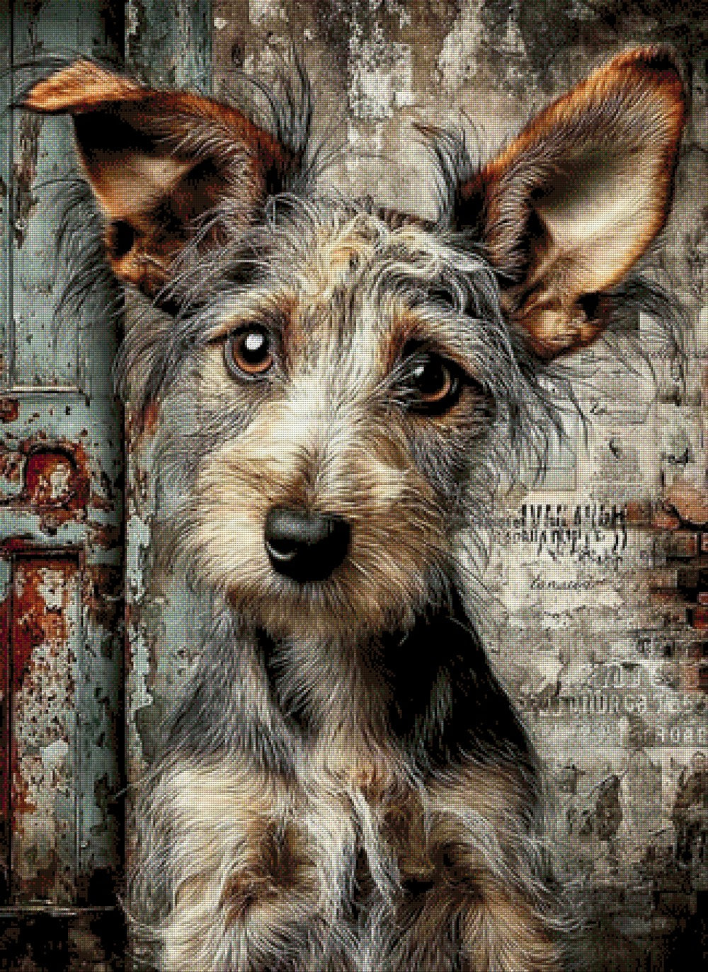 5D Diamond Painting - Kleiner Wuffi