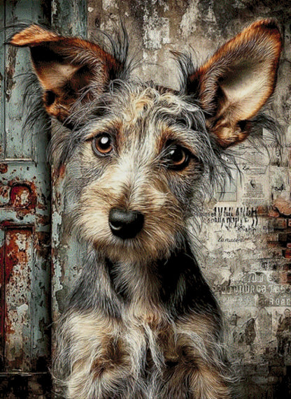 5D Diamond Painting - Kleiner Wuffi