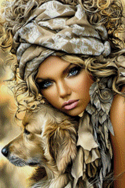 5D Diamond Painting - Amber & Gold