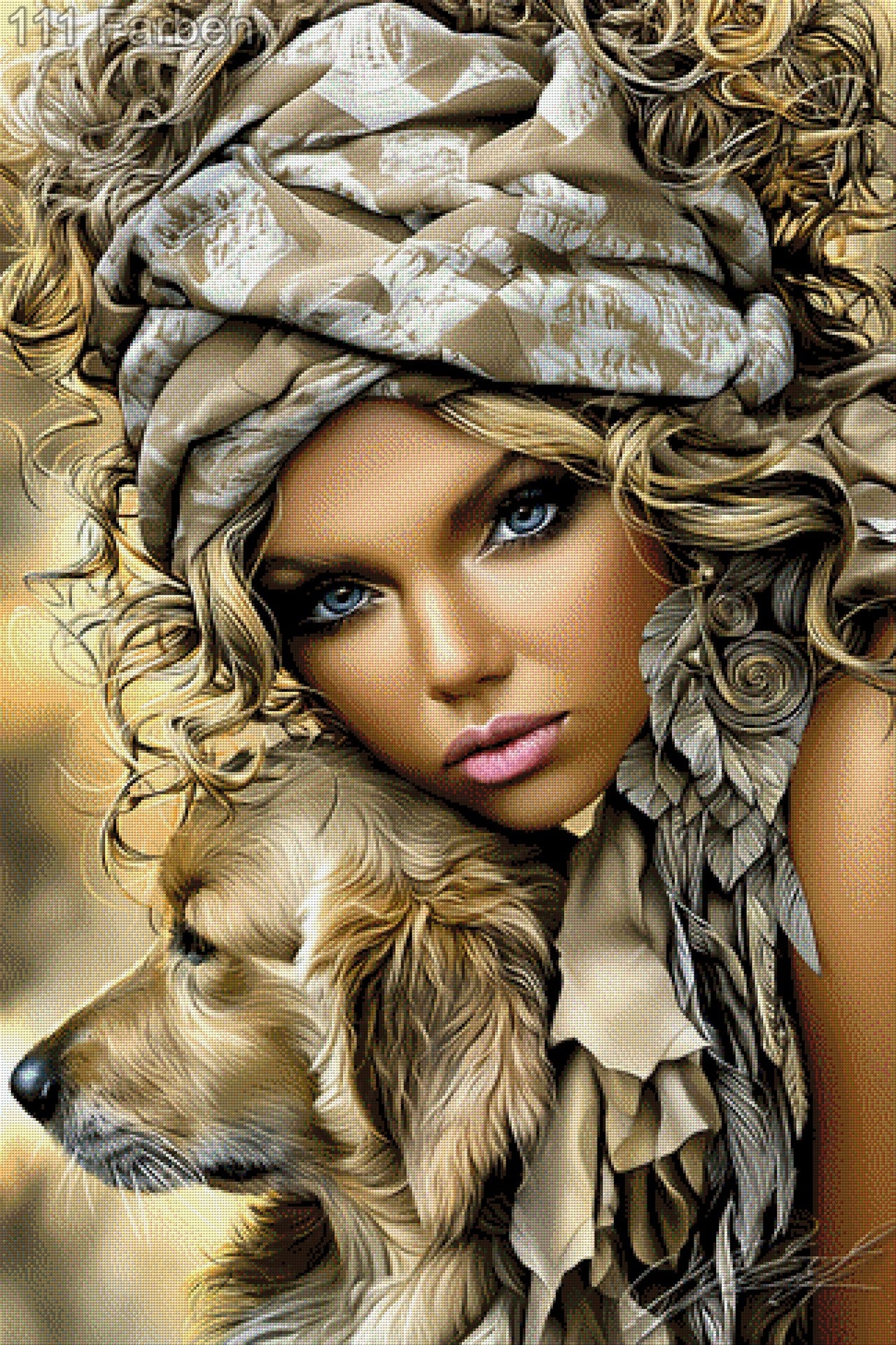 5D Diamond Painting - Amber & Gold