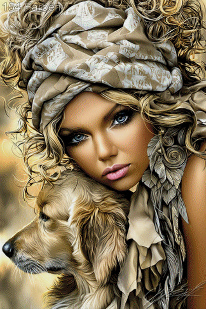 5D Diamond Painting - Amber & Gold