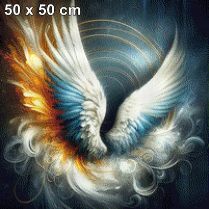 Engelsflügel türkis - Diamond Painting