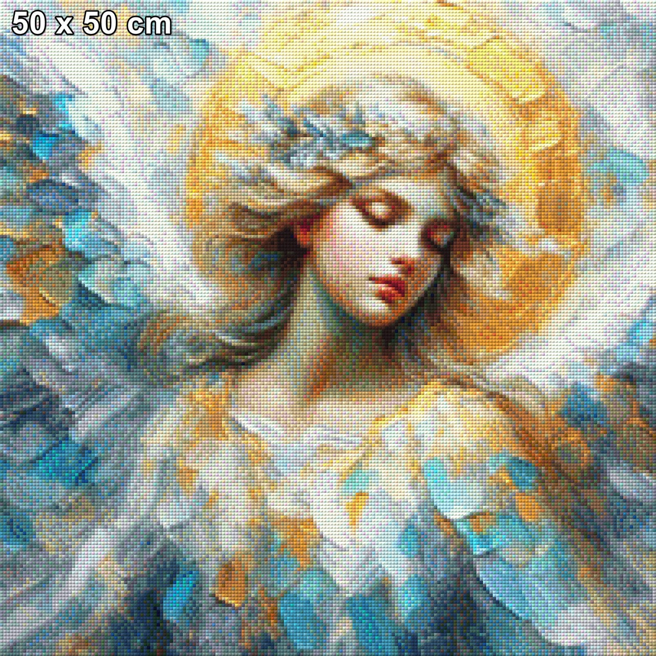 Himmelszart, Engel in Spachteltechnik - Diamond Painting