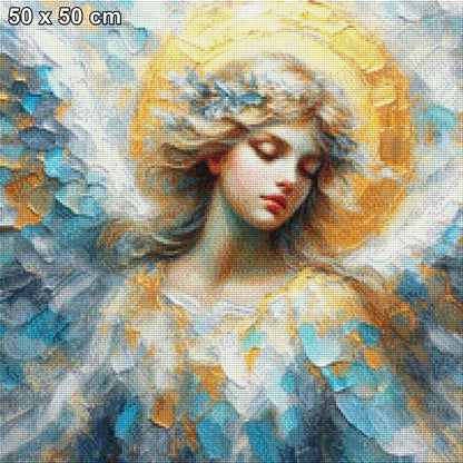 Himmelszart, Engel in Spachteltechnik - Diamond Painting