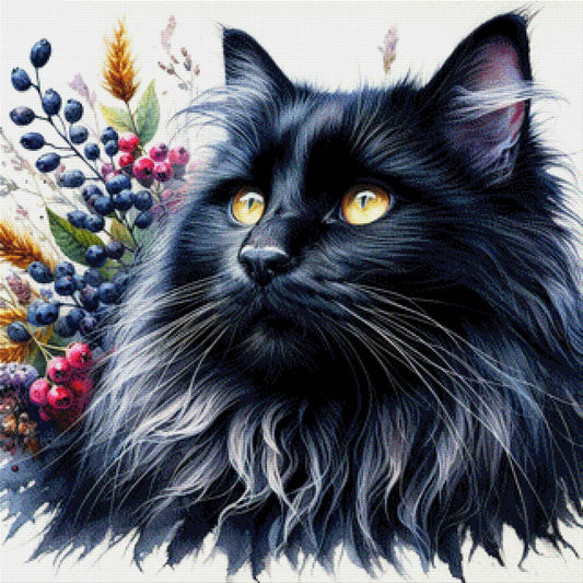 Schwarze Katze - Diamond Painting
