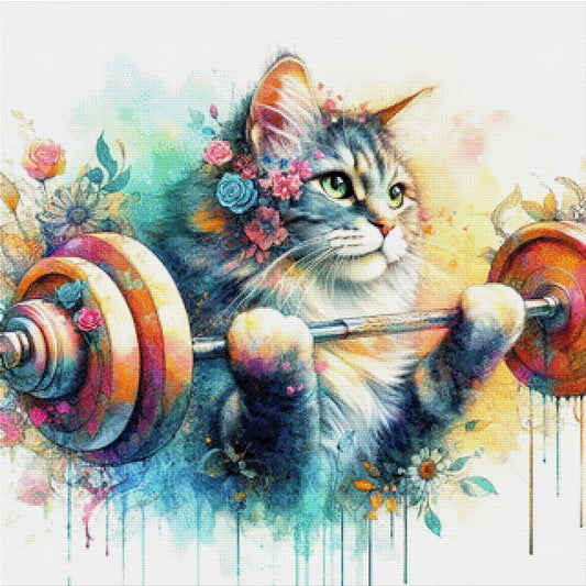 Starke Katze - Diamond Painting
