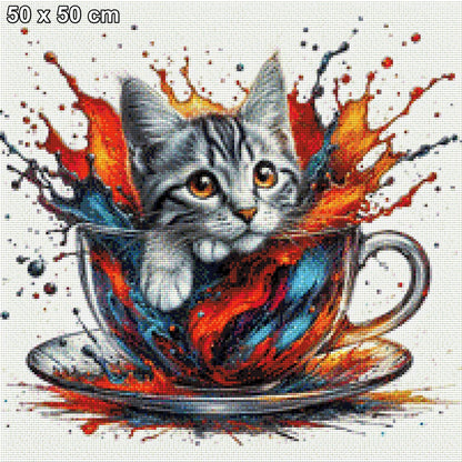 Teatime Orange - Diamond Painting
